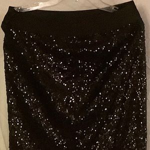 New black sequins skirt